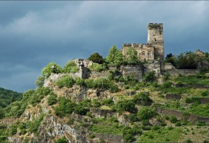 Château dans la vallée du Rhin.