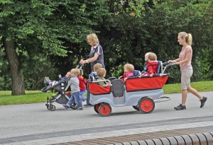 Ballade du jardin d'enfants à Bamberg.