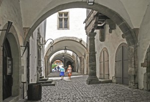 à Rothenburg ob der Tauber en Franconie (Allemagne).